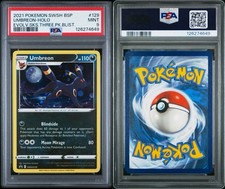 Umbreon Evolving Skies Holo Promo Blister Card SWSH129 PSA 9 come nuova