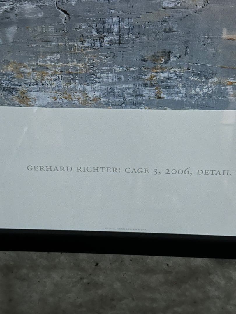 Gerhard Richter, CAGE 3, 2006, Detail Poster, 2011 Size: 110 x 100
