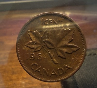 1964 Cent Canada Queen Elizabeth II Penny- Errors, Must See Anomalie!! 3.32g