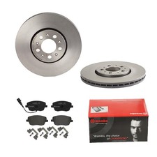 BREMBO BREMSSCHEIBEN Ø288MM + BREMSBELÄGE VORNE FÜR SKODA ROOMSTER FABIA I SEAT 