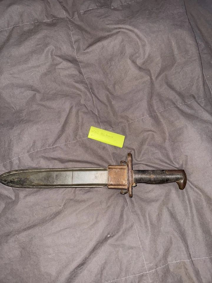 VERY RARE WW2 U.S M1 Garand Bayonet! W/ Scabbard Original Authentic - Image 3 of 4