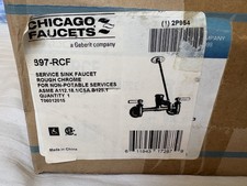 Chicago Faucet 897-Rcf Service Sink Faucet, Wall Mount, 12 Gpm Flow Rate, 5-3/4