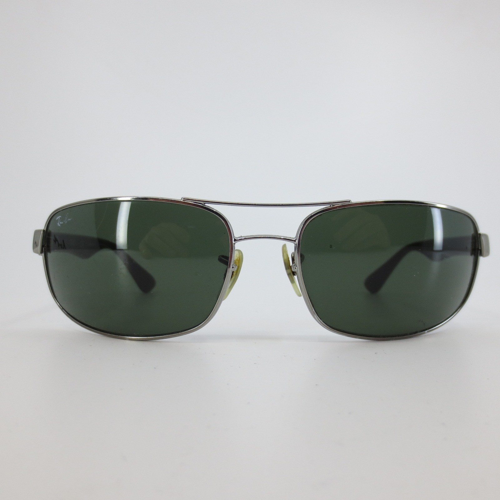 Ray-Ban RB3445 004 Rectangular Sunglasses Gunmetal Black Frames 61-17 130