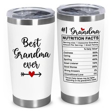 Gifts For Grandma, Best Grandma Ever Tumbler 20oz   Grandmother Present fo