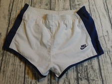 VTG 70's NIKE SHORTS RUNNING LINER GYM USA ORANGE TAG LEG STRIPE SHORTY MENS M