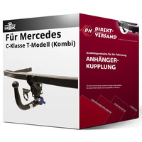 für Mercedes C T-Modell Typ S204 (Hook) AnhäNgerkupplung Vertikal Abnehmbar Neu
