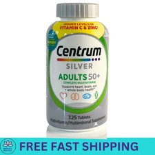 Centrum Silver Adults 50 Multivitamin, 325 Tablets Men Women Adults New Sealed