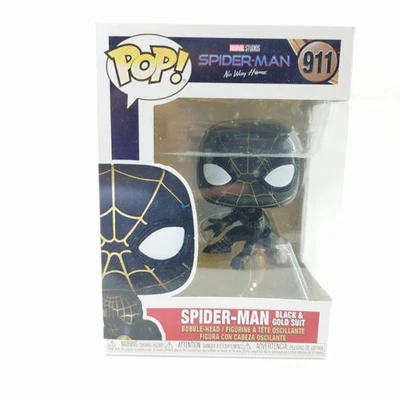 Figura Funko POP Spider Man Black Gold Suit 911 [PO235936] - Imagen 1 de 3