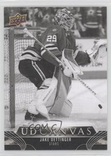 2023-24 Upper Deck Series 2 UD Canvas Black & White Jake Oettinger #C149 dk8