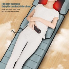 Full Body Massage Mat with Heat, Back Massager with Vibration Motors for Neck, B