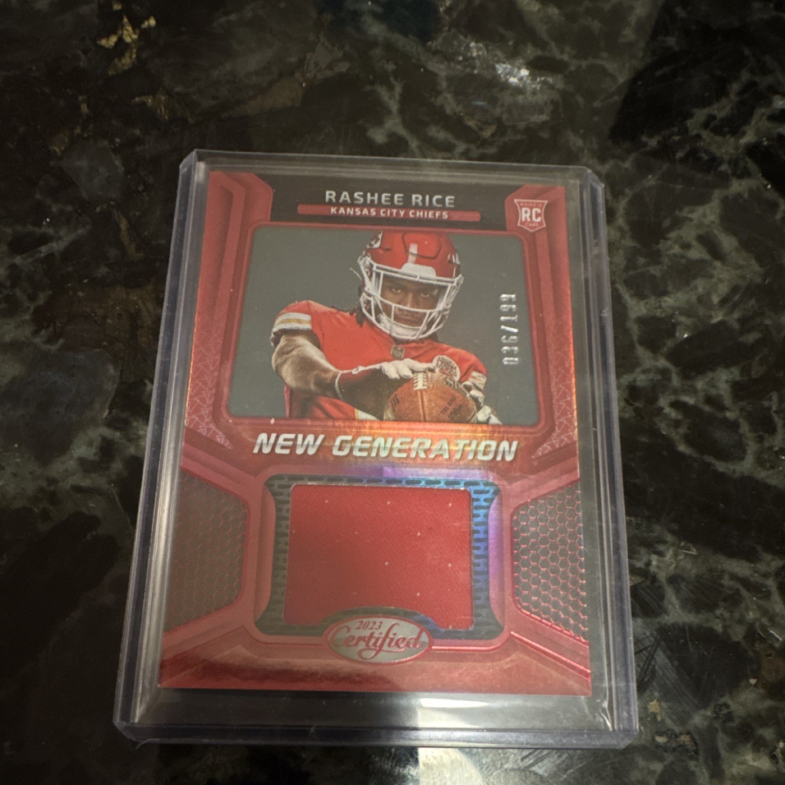 2023 Panini Certified Rashee Rice Rookie Mirror Pink /199 Chiefs NGJM-25