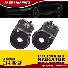 2X Left & Right Side Radiator Upper Mount Bracket Set For Honda Civic 2016-2021