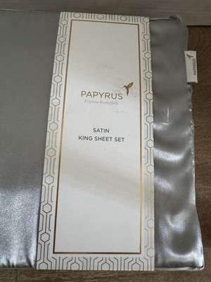 Papyrus Satin King Sheet Set 