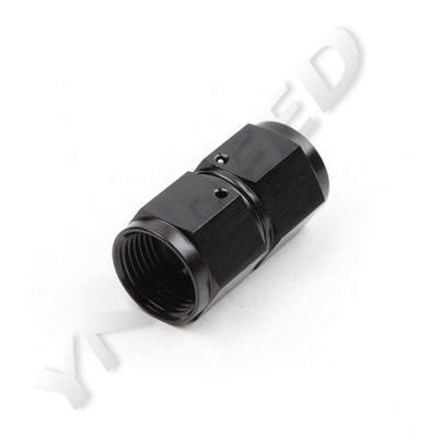 US SHIP Aluminum -10AN Female to AN10 Female Straight Hose Fitting Adapter Black