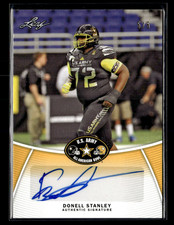 Donell Stanley 2014 Leaf US Army All American Bowl Auto 5/5
