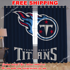 Tennessee Titans Window Curtains Drapes Fan Bedroom Living Room Home Decor 2026
