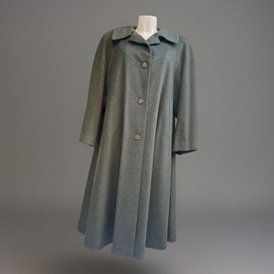 Vintage Steinbock Innsbruck Loden grün Wollmantel Damen IT 44 Alpaka Mischung