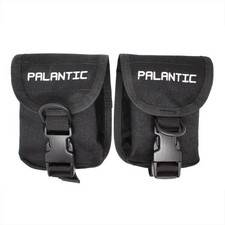 Adjustable Scuba Diving Trim Weight Pockets with QR Buckles - 5Lb Capacity