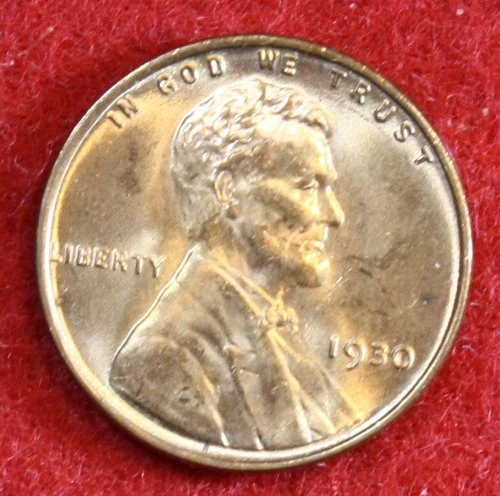1930 Lincoln Wheat Cent Penny BU Uncirculated Coin LW2580