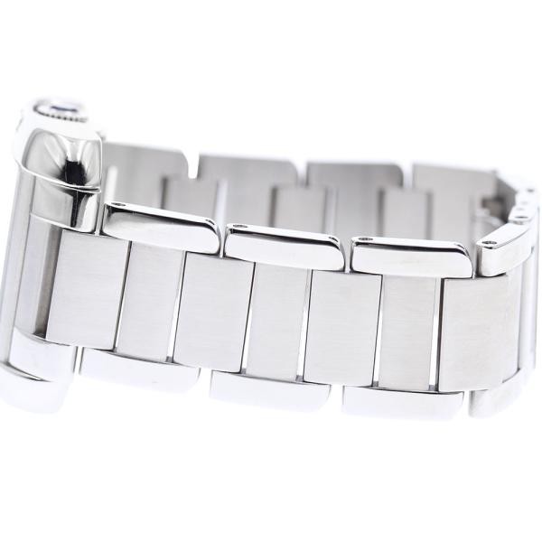 CARTIER TANK ANGLESEE LM W5310009 30mm SS Silver Dial Automatic Date #C258 image 4