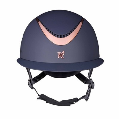 Shires Karben Elisa Ellipse Reitmütze - marine/roségold - 55-57cm/52-54cm