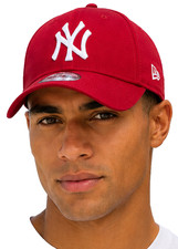 New York Yankees New Era 9Forty League Essential Scarlet Baseball Cap