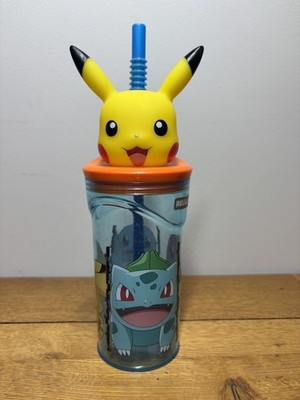 Pokemon Distorison Kids 3D Figur 360ML Tumbler Flasche & erweiterbarer Strohhalm