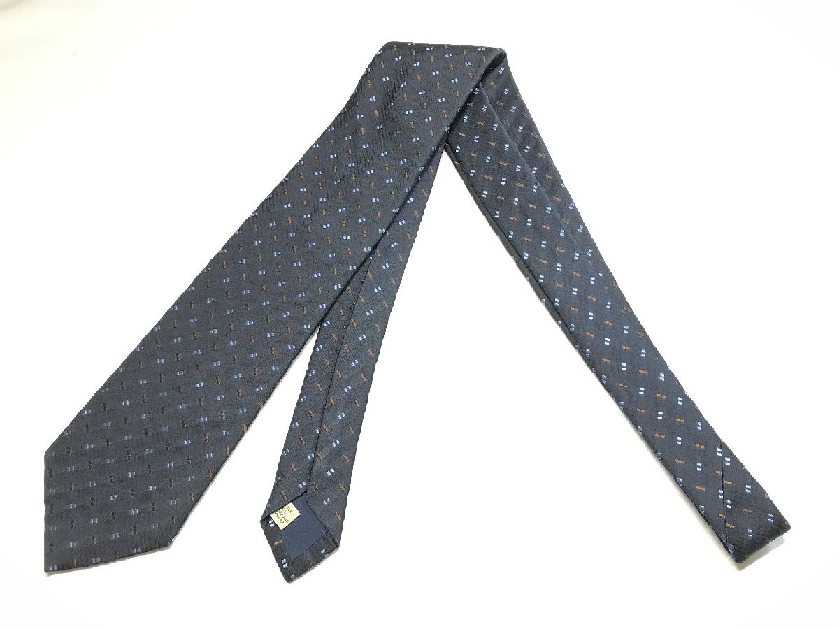 DRAKE'S 新品未使用　MICHAEL J. DRAKE Drakes Michael J Drake Navy Woven Silk Tie Men's Used