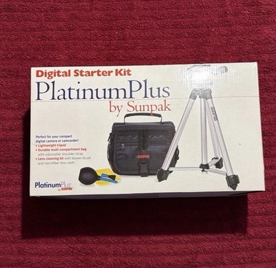 Platinum Plus By Sunpak Camera Tripod / Camera Bag Starter Kit New