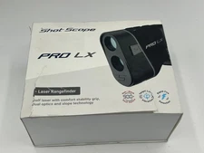 Shot Scope Pro LX Golf Laser Rangefinder - Grey Carry Case & Wrist Strap