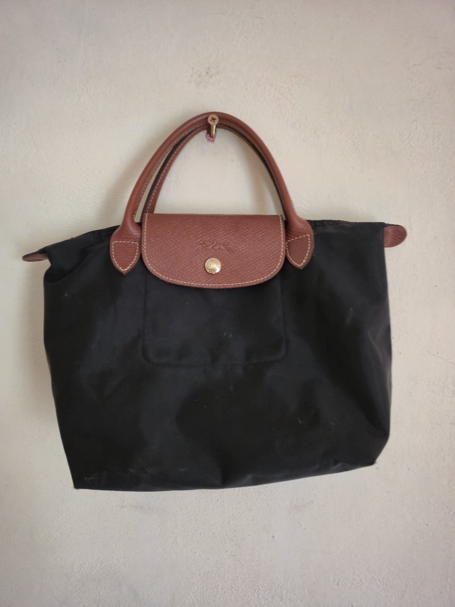 Black Longchamp Le Piliage Tote Shoulder Size Small UK