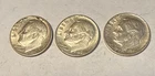 1964 Roosevelt Dimes 90% Silver, Lot Of 3