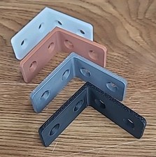 4 PCS L Brackets - ANY COLOR - 2"x2" Corner Braces Sets 90 Degree Right Angle