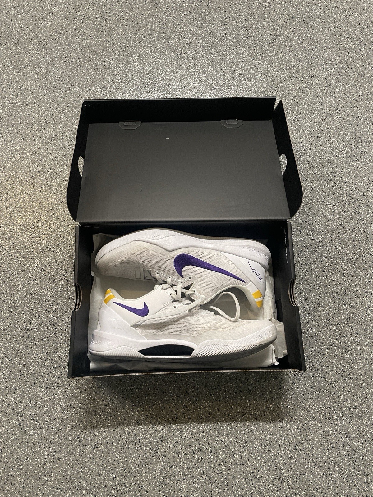 Men's Size 10 Kobe 8 Protro Lakers Home Basketball Shoes