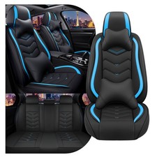 Cadillac Cts 2003-2019 Car Seat Covers Nappa Leather Sport 5 Seats Black Blue