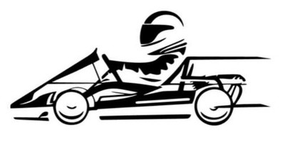 GO KART RACING  Aufkleber 1x, 16x7cm, Karting, Sticker Auto Tuning Racing
