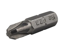 Faithfull - Pozi S2 Grade Steel Screwdriver Bits PZ3 x 25mm (Pack 3)