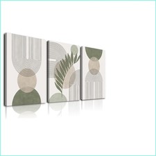 Durable and Stylish Sage Green Framed Wall Art - Set of 3 for Any Room