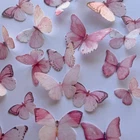 Pink Pre-cut Edible Wafer Butterflies