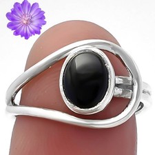 Black Onyx Gemstone 925 Sterling Silver Ring Handmade Jewelry Ring For Gift