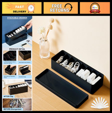 4-Pack Cord Organizer Box with Lid, 8 Compartments  Adjustable Dividers - Cable