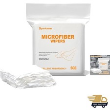 Lint-Free Microfiber Wipes 200GSM - 100 Pcs, Versatile for All Surface Cleaning