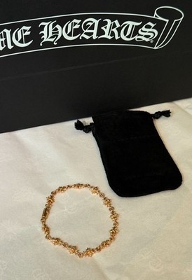 Chrome Hearts 22K TNY E CH PLS Tiny Gold Bracelet New Authentic | eBay