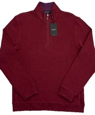 Mens Bugatchi 1/4 Zip Pullover Medium Reversi...