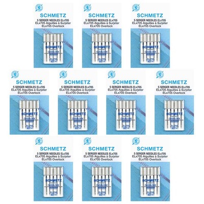 50 Schmetz ELx705 Sewing Machine Needles - Size 90/14 - Box of 10 Cards