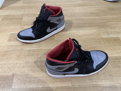 Nike Air Jordan 1 Mid Bred Shadow Schuhe Sneakers Shoes 45.5 EU / 11.5 US
