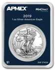 2019 American Silver Eagle $1 Coin Uncirculated - BU APMEX Mint Direct
