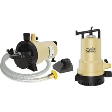 K2 1/4  2-In-1 Submersible Utility & Transfer Pump UTM02501K K2 UTM02501K
