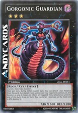 GORGONIC GUARDIAN • (Gorgonian Guardian) • Common • LVAL EN051 • 1Ed • Yugioh!
