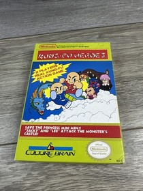 Nintendo NES Kung Fu Heroes CIB Complete registration card box protector